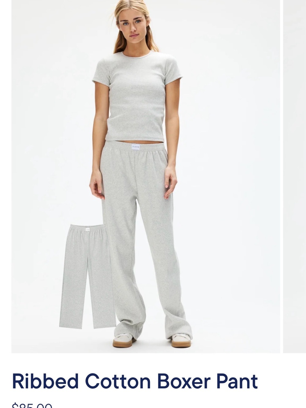 PARKE Ribbed Cotton Pant - NWT